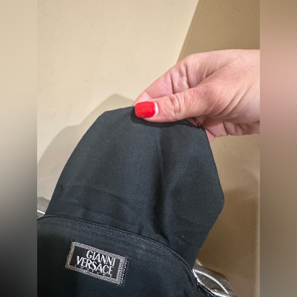 Versace Silver Leather Sun Backpack - image 6